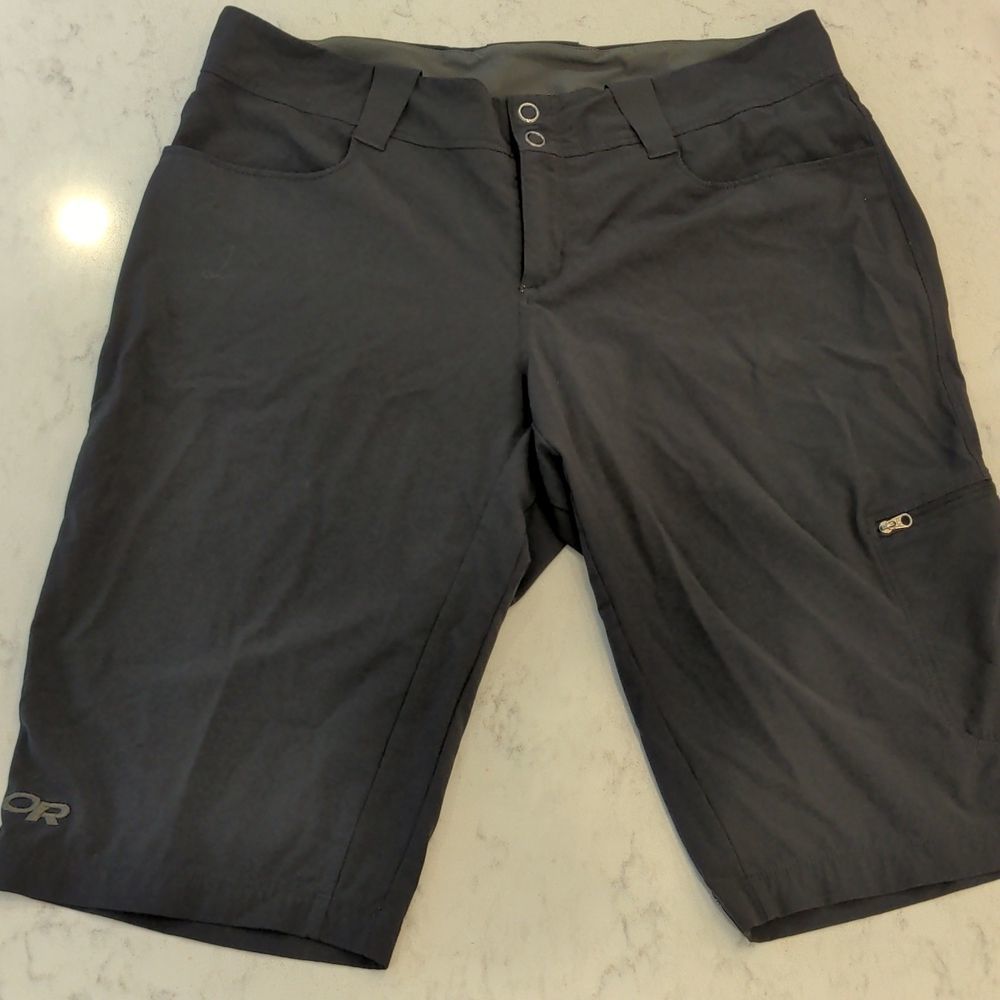 Outdoor Research Hiking Shorts, Black, Size 12